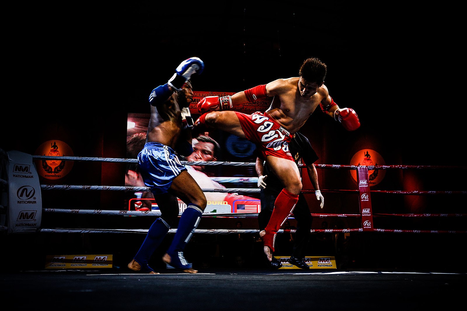 What’s Next for Muay Thai?</p>
<p>The journey to becoming an Olympic sport is a long one, but Muay Thai is making steady strides. The sport’s inclusion in events like the World Games and its recognition by the IOC are promising indicators.</p>
<p>So, while Muay Thai enthusiasts didn’t get to see their favorite sport at the Paris 2024 Olympics, there’s plenty of hope for the future. Keep an eye on the upcoming games—you never know when this electrifying sport might make its Olympic debut!</p>
<p>Muay Thai classes at MK Boxing Gym</p>
<p>Interested in Muay Thai? MK Boxing Gym holds classes every Thursday, and you can sign up for a trial session. Contact the gym for additional details: Call: (781) 376-4269  or Email: mikeknox@mkboxing.com</p>
<p>The Muay Thai training consists of multiple rounds involving different training techniques, each lasting 3-5 minutes with brief breaks of 1-2 minutes in between.</p>
<p>Thai pad training is essential in Muay Thai conditioning, where a fighter practices punches, kicks, knees, and elbow strikes against thick pads worn by a trainer. These Thai pads absorb the impact and allow the fighter to respond to live attacks. Focus mitts are used to enhance hand speed, punch combinations, power, defense, and counter-punching, and can also be employed for elbow strike practice. Heavy bag training builds conditioning and power, reinforcing techniques learned during pad work. Sparring, on the other hand, allows fighters to test their skills, tactics, and timing against a partner, refining specific strategies like clinching, kneeing, and maintaining distance.</p>
<p>Check the schedule for Muay Thai classes at MK Boxing Gym.